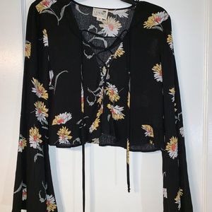LA Hearts Floral Blouse